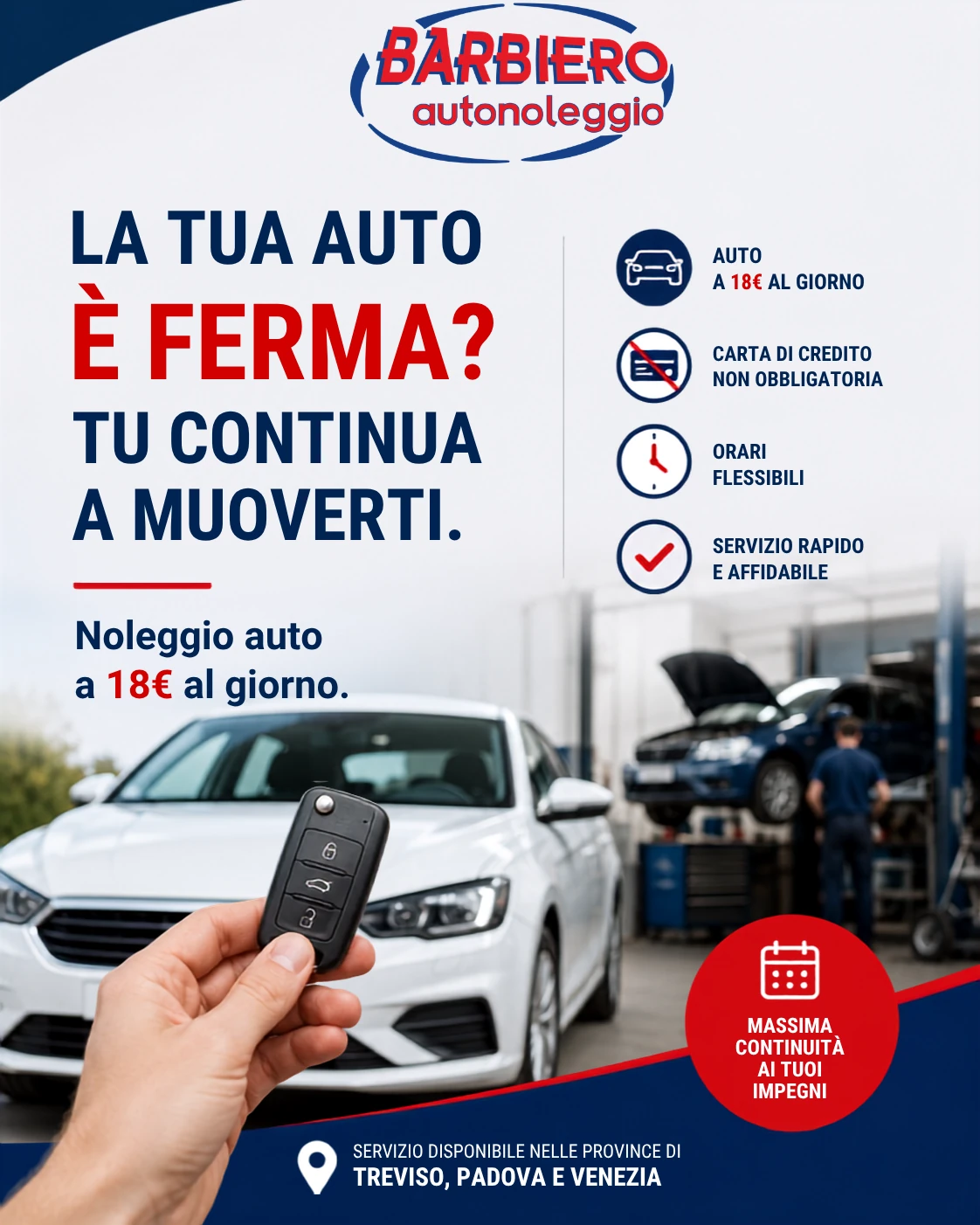 Auto dal Meccanico? Noleggio Auto per Continuare a Muoversi